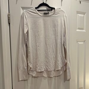Athleta Soft White Long Sleeve Top